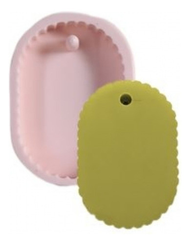 Forma Molde Silicone Biscuit Velas Sabonetes Pingente Oval 0