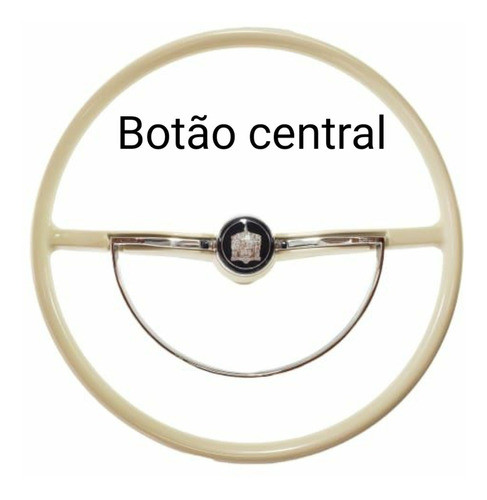 Botão Para Aro Buzina Do Volante Cálice Vw Fusca Variant Tc 1