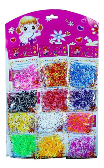3360 Gomitas Bandita Siliconas Para Pelo Trencitas Souvenir 0