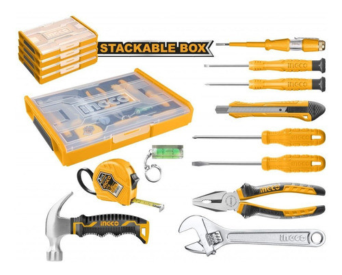Set Organizador + 11 Herramientas Básicas Para El Hogar Ingc 0
