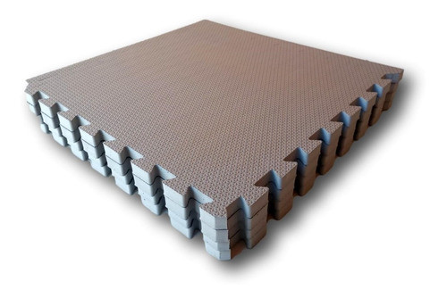 Kit 6 Placas Tatames Tapetes Eva 50x50x1cm 10mm Cinza Escuro 1
