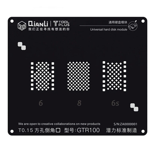 Stencil Power Logic Gtr 100 Para iPhone Qianli Tecnicos 0