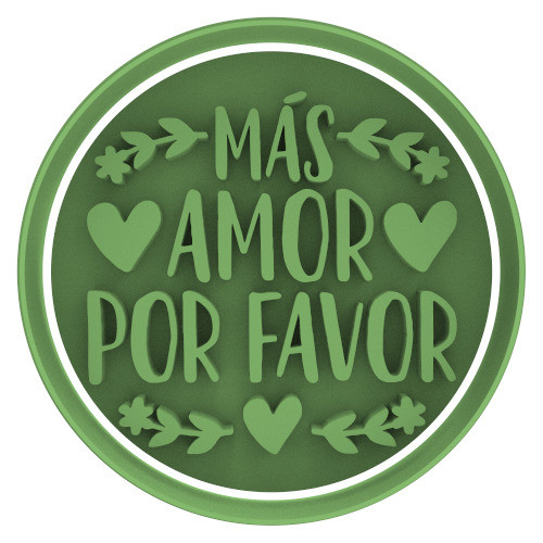 2124 Mas Amor Por Favor Cortante Para Galletas 0