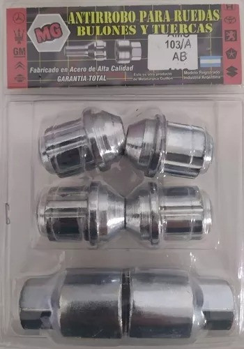 Kit Tuercas Bulones Antirrobo Focus Fiesta Mondeo Ka Ranger 1