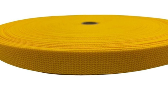 50m Fita Cadarço Ca 20mm Amarelo Ouro Bolsas Mochila Costura 0