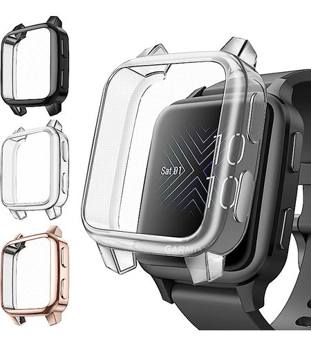 Funda Con Protector Pantalla Para Garmin Venu Sq 2 Pack 3 A 0