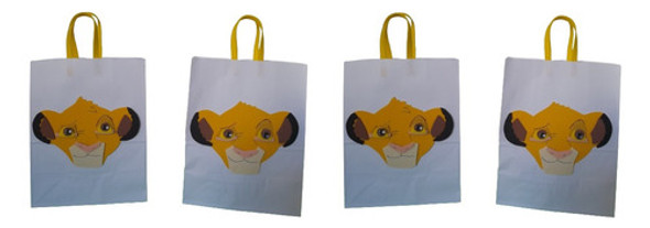 Bolsitas Para Sorpresitas Papel Rey Leon Goma Eva X10 0