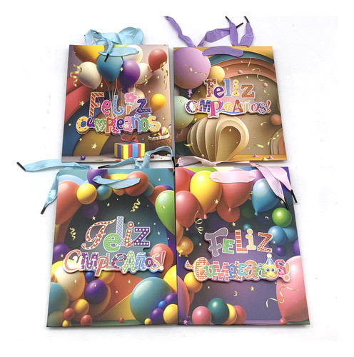 Bolsa De Regalo Para Sorpresitas Cumpleaños 3d, Pack X12 1