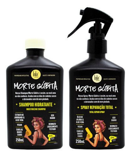 Lola Cosmetics Morte Súbita Kit Shampoo + Spray Hidratante 0