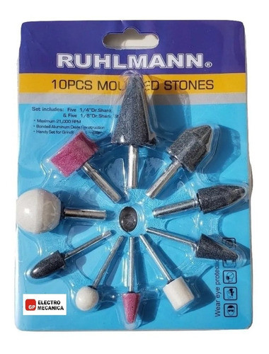 Juego De Piedras Montadas X 10 Piezas Ruhlmann 1