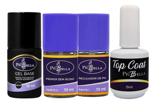 Kit Alongamento De Unhas Básico Piu Bella 0