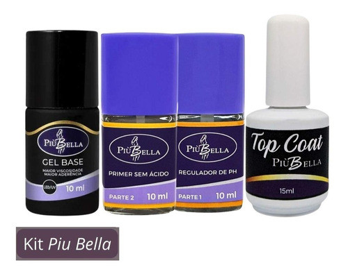 Kit Alongamento De Unhas Básico Piu Bella 1