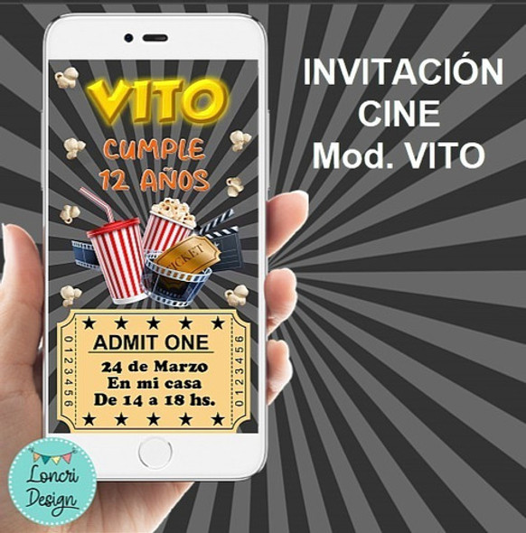 Video Invitación Cine - Digital 0