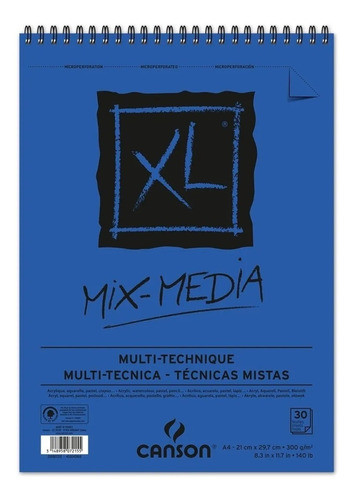 Canson Xl Mix Media A4 300 G/m² 30 Fls Canson 0