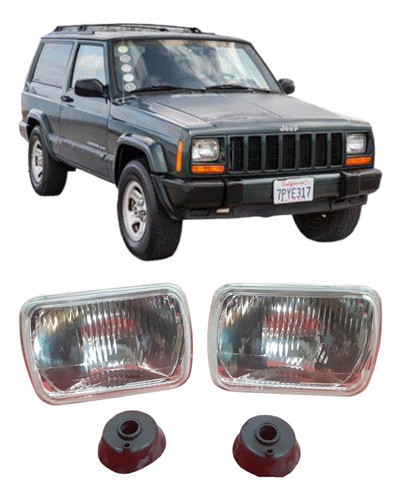 Jeep Cherokee 87/01 Optica Sin Agujero De Posicion X2 Unid 0
