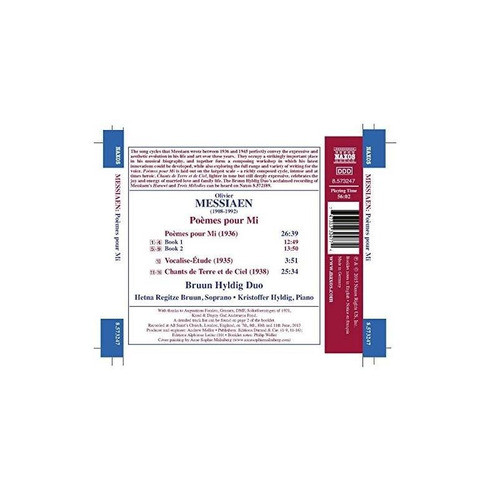 Messiaen/bruun/hyldig Poemes Pour Mi-vocalise-etude-chants D 1