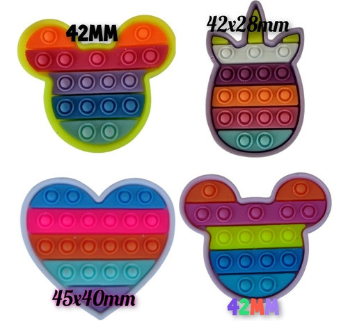 Kit Aplique Pop It - 20 Peças - Promoção 0