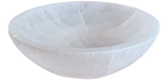 Tigela Pote Pedra Cristal Selenita Natural Bowl 5x15cm 0
