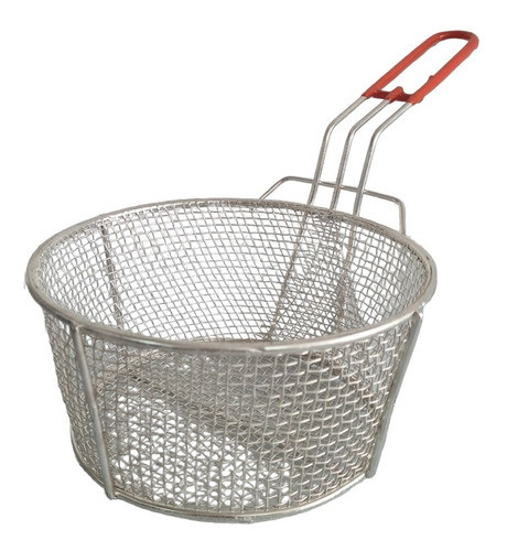 Canasto Alambre Redondo 24 Cm Estañado X 12 Cm Alto 1