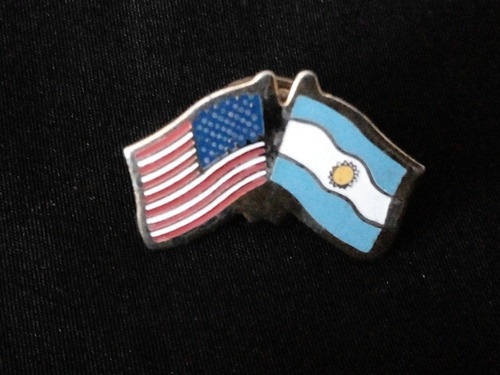 Prendedor Pin Bandera U.s.a. Argentina. 1