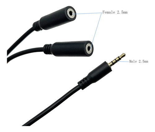 Seadream Cable Divisor En Y De 0.019 Pulgadas, Paquete De 2 1