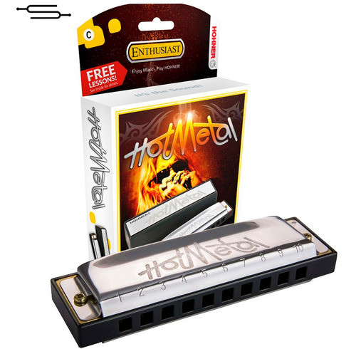 Armonica Hohner Hot Metal Diatonica Mayor Blues Rock - C Do 0