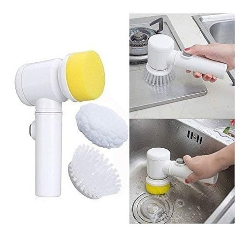 Cepillo Electrico Limpiador Azulejos Cocina Baño Pila 3 En 1 1