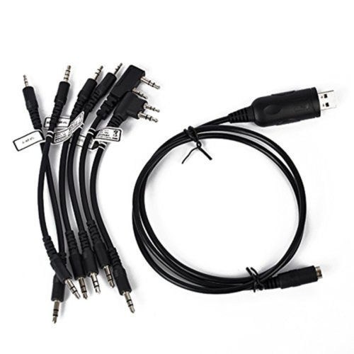 6 En 1 Cable De Programación Usb Para Baofeng Uv-5r Serie Bf 0