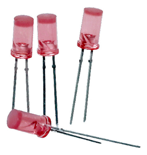 Kit X10 Led 5mm Rojo Cristal Marca Vishay Telefunken 0
