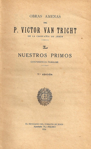 Obras Amenas De P. Victor Van Tricht - Compania De Jesus 0