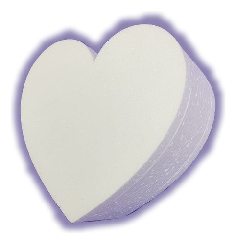 Falsa Torta De Telgopor Hueca Con Forma De Corazon 30x10cm 0