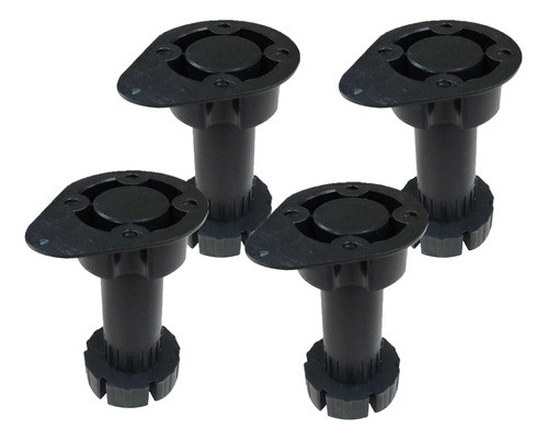 Pata Redonda Para Mueble Regulable 10 A 17 Cm Pvc Cima M 0