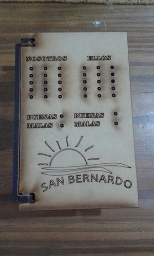 30 Caja Souvenir Truco Naipes Chin Chon Madera Fibrofacil 1