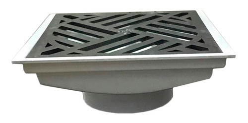 Embudo Rejilla Reja Vertical 20x20 Pvc Desague Pluvial 0