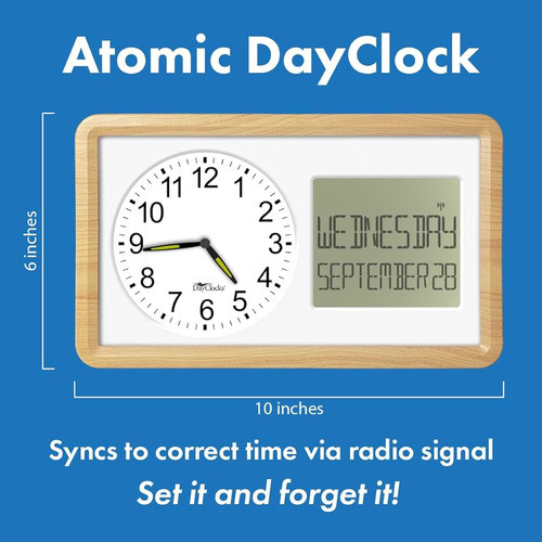 Dayclocks Nuevo Modelo Atomic 10 Reloj Combina La Hora Analó 1