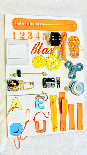 Tablero Didactico Niños- Estilo Montessori- Con Pizarrón 0