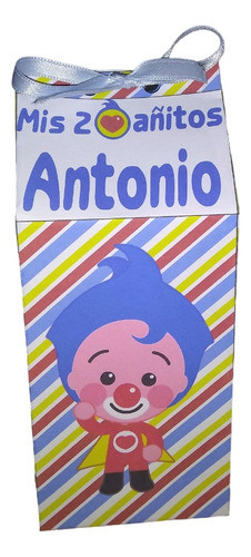 Cajita Cumpleaños Golosinas Milkbox Payaso Plim Plim X 10 Un 0