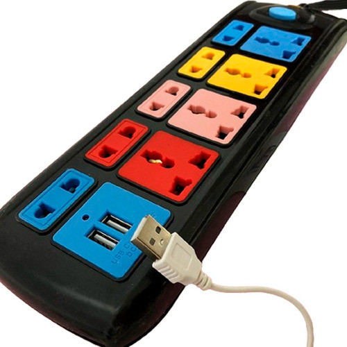 Alargue 3 Usb 9 Enchufes Interruptor Adaptador Zapatilla 0