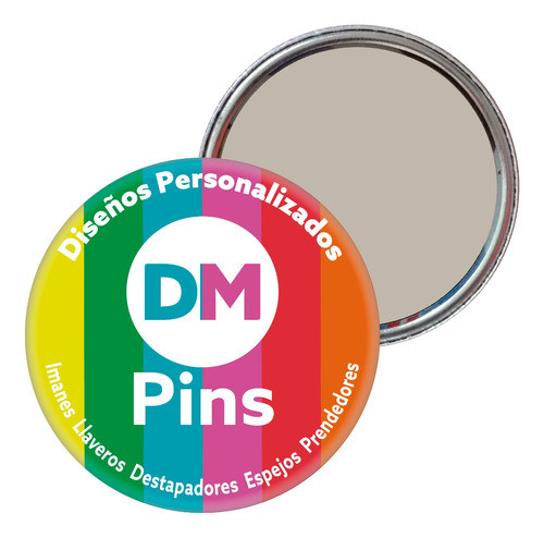 Espejo Maquillaje X 10 Unidades Personalizados 55mm. Dm Pin 0