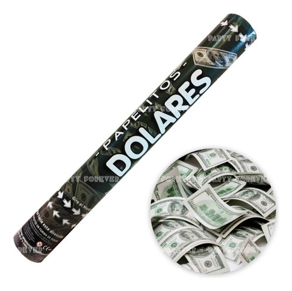 Mortero Lanza Papeler - Billetes Dolar - Cotillon!! 0