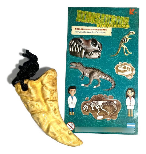 Fósil Garra 12 Cm + Stickers - Giganotosaurus Carolini 0