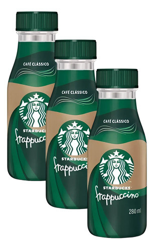 3 Bebida Láctea Starbucks Frappuccino Café Clássico 0