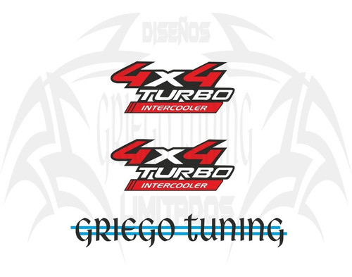 Hilux Adhesivos 4x4 Traseros Intercooler Camioneta 0