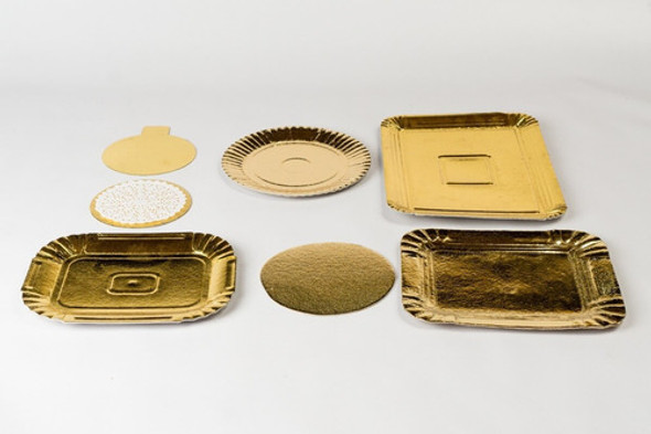 Platos Dorados De 1/2 Kg. Tortas. 10 Unidades! Exc. Calidad! 1