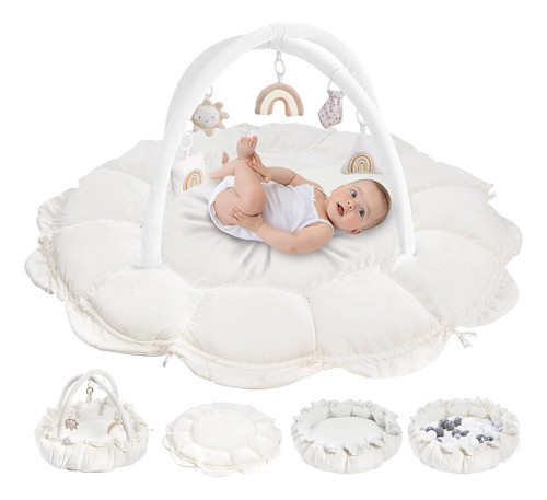 Gimnasio Convertible 5 En 1 Con 6 Juguetes, Tapete De Tiempo 0