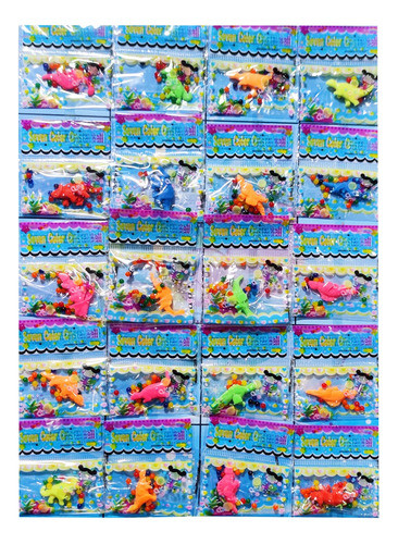 10 Animal Crecedor En Agua + Biogel Juguete Souvenir Piñata 1