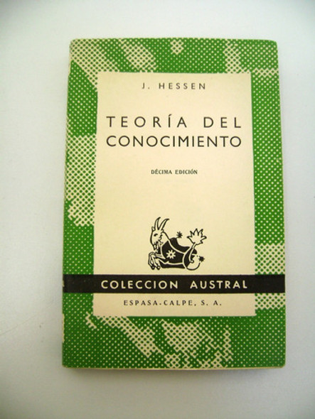 Teoria Del Conocimiento Hessen Coleccion Austral Papel Boedo 0