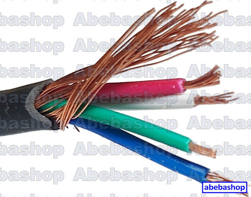 Cable 4x Hilos 0.22mm X1 Metro Mallado Blindado 4x0.22 Tetra 0