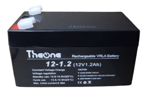 Batería 12v 1.2a Agm Alarma Ups Luz Emergencia Abitecnología 0