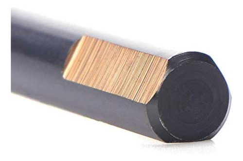 12 Brocas De Metal Con Revestimiento Negro Y Dorado Ideal Pa 1